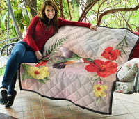 Hibiscus Bird Premium Quilt - Polynesian Pride