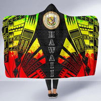 Hawaii Hooded Blanket - Polynesian Tattoo Reggae - Polynesian Pride