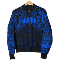 Samoa Men's Bomber Jacket - Blue Spirit - Polynesian Pride