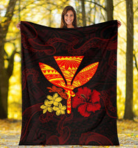 Polynesian Kanaka Maoli Flower Blanket - Polynesian Pride