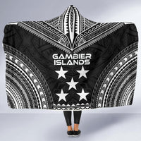 Gambier Islands Polynesian Chief Hooded Blanket - Black Version - Polynesian Pride