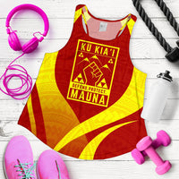 Mauna Kea Women's Racerback Tank 06 Red - Polynesian Pride