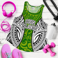 Cook Islands Special Women's Racerback Tank Top A0 Green - Polynesian Pride