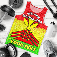Mauna Kea Custom Personalised Men's Tank Top - Protect Mauna Kea Reggae - Polynesian Pride
