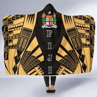 Fiji Hooded Blanket - Polynesian Tattoo Gold - Polynesian Pride