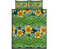 Polynesian Quilt Bed Set - Polynesian Hibiscus Patterns - Polynesian Pride