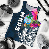 Guam Men's Tank Top - Guam Summer Vibes Blue - Polynesian Pride