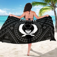 Pohnpei Sarong - Pohnpei Seal With Polynesian Tattoo Style ( Black) - Polynesian Pride
