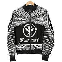 Hawaii Polynesian Custom Personalised Men's Bomber Jacket - Hawaii Pride White Version - Polynesian Pride