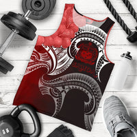 Samoa Men's Tank Top - Samoa Seal Wave Style (Red) Red - Polynesian Pride