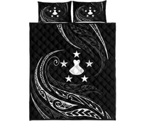 Austral Islands Quilt Bed Set - White - Frida Style White - Polynesian Pride