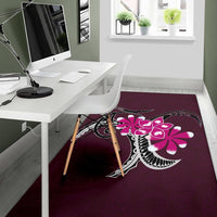 Plumeria Polynesia Pink Area Rug AH - Polynesian Pride