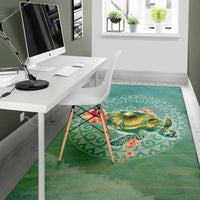 Hibiscus Turtle Swimming Area Rug AH - Polynesian Pride