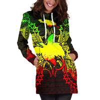 Papua New Giunea Polynesian Hoodie Dress Map Reggae - Polynesian Pride