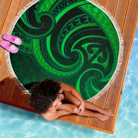 New Zealand Maori Mangopare Beach Blanket Polynesian - Green - Polynesian Pride
