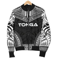 Tonga Polynesian Chief Men's Bomber Jacket - Black Version - Polynesian Pride