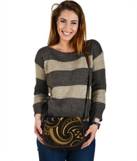 New Zealand Maori Mangopare Saddle Bag Polynesian - Gold - Polynesian Pride