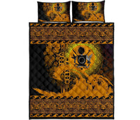 Cook Island Quilt Bed Sets Wave Gold - Polynesian Pride