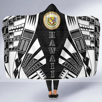 Hawaii Hooded Blanket - Polynesian Tattoo Black - Polynesian Pride