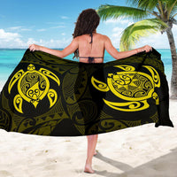 Hawaii Polynesian Turtle Sarong Yellow - Polynesian Pride