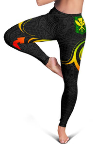 Hawaiian Kanaka Women's Leggings Hawaii Always In My Heart AH - Polynesian Pride