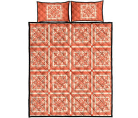 Hawaii Royal Quilt Bed Set - Hill Ver 12 Orange - Polynesian Pride