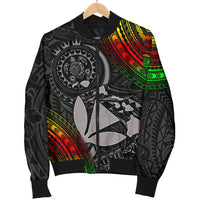 Polynesian Hawaii Men's Bomber Jacket - Kanaka Maoli Hawaiian Map - Polynesian Pride
