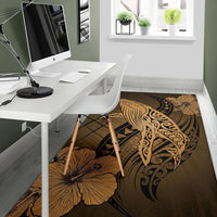 Hawaii Polynesia Whale Hibiscus - Gold - Polynesian Pride