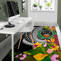 Pohnpei State Area Rug - Seal Spiral Polynesian Patterns - Polynesian Pride