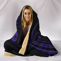 Hawaii Turtle Hooded Blanket - Purple - Frida Style - Polynesian Pride