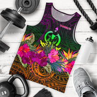 Vanuatu Men's Tank Top - Summer Hibiscus Reggae - Polynesian Pride