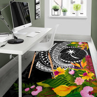 Chuuk State Area Rug - Seal Spiral Polynesian Patterns - Polynesian Pride