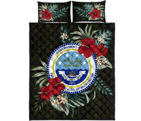 Federated States of Micronesia Polynesian Quilt Bed Set - Special Hibiscus - Polynesian Pride