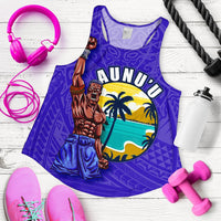 American Samoa Polynesian Women Racerback Tank - Aunu'u Island - Polynesian Pride