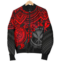 Polynesian Hawaii Bomber Jacket (Men) - Red Turtle - Polynesian Pride