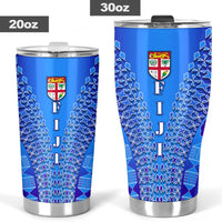 Fiji Drua Tumbler Tapa - Polynesian Pride