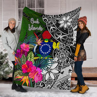 Cook Islands Premium Blanket - Turtle Plumeria Banana Leaf - Polynesian Pride