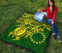 Cook Islands Polynesian Premium Quilt - Polynesian Turtle - Polynesian Pride