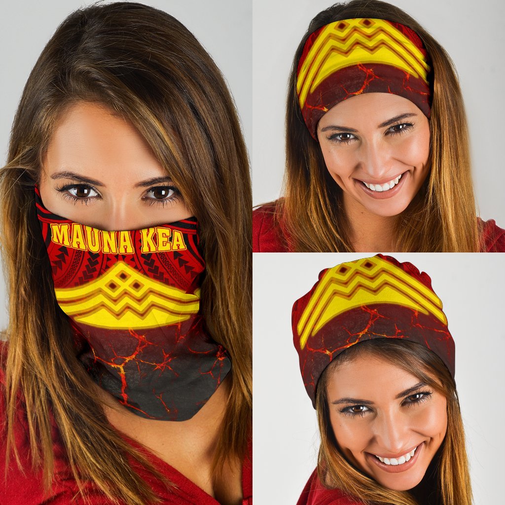 Protect Mauna Kea Hawaiian Bandana 3 - Pack - Ku Kia'i Mauna One Size Red - Polynesian Pride