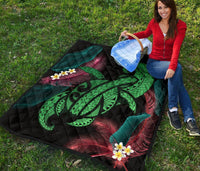 Hawaii Turtle Polynesian Tropical Premium Quilt - Ghia Style Green - Polynesian Pride