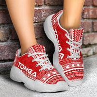 Tonga Chunky Sneakers - Polynesian Chief Flag Version - Polynesian Pride