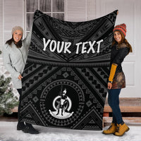 Vanuatu Personalised Premium Blanket - Vanuatu Seal With Polynesian Tattoo Style - Polynesian Pride
