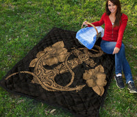 Anchor Gold Poly Tribal Premium Quilt - Polynesian Pride