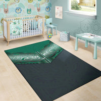 New ZealandKoru Polynesian Tattoo New Zealand Area Rug - Polynesian Pride