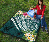 Polynesian Hawaii Premium Quilt - Summer Plumeria - Polynesian Pride