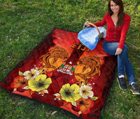 Fiji Premium Quilt - Tribal Tuna Fish - Polynesian Pride