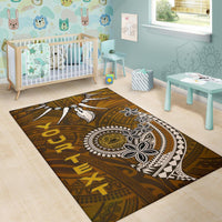 American Samoa Custom Personalised Area Rugs - Polynesian Boar Tusk - Polynesian Pride