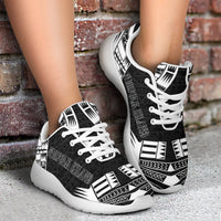Norfolk Island Sport Sneakers - Polynesian Tattoo Black - Polynesian Pride