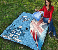 Fiji Polynesian Premium Quilt - Fiji Flag - Polynesian Pride