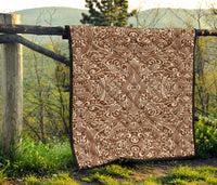 Polynesian Tribal Premium Quilt Brown - Polynesian Pride